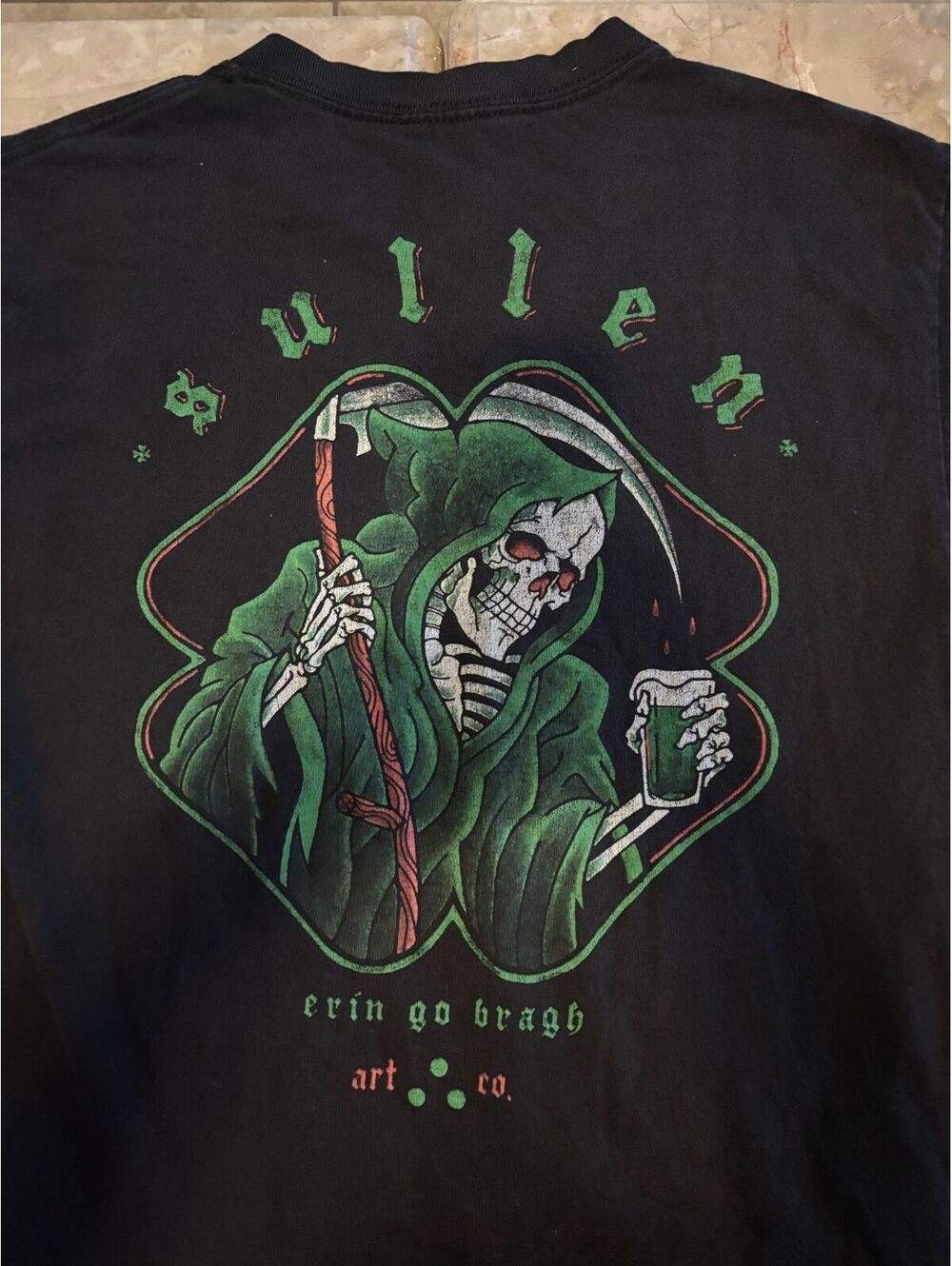 Sullen Grim Go Bragh Graphic Tee Size Medium Y2K